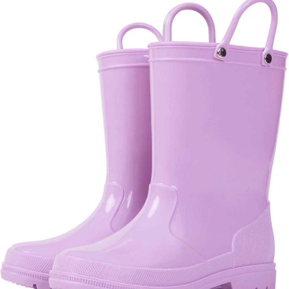 Kids Lavender Rain Boots